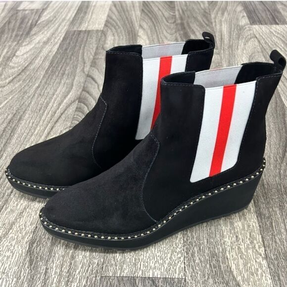 CECELIA NEW YORK Gemma Suede Boots in Black Suede size 8.5 NWT - Picture 2 of 5